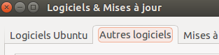 Onglet « Autres logiciels »