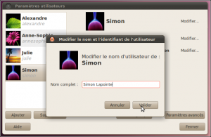 Modifier son nom affiché